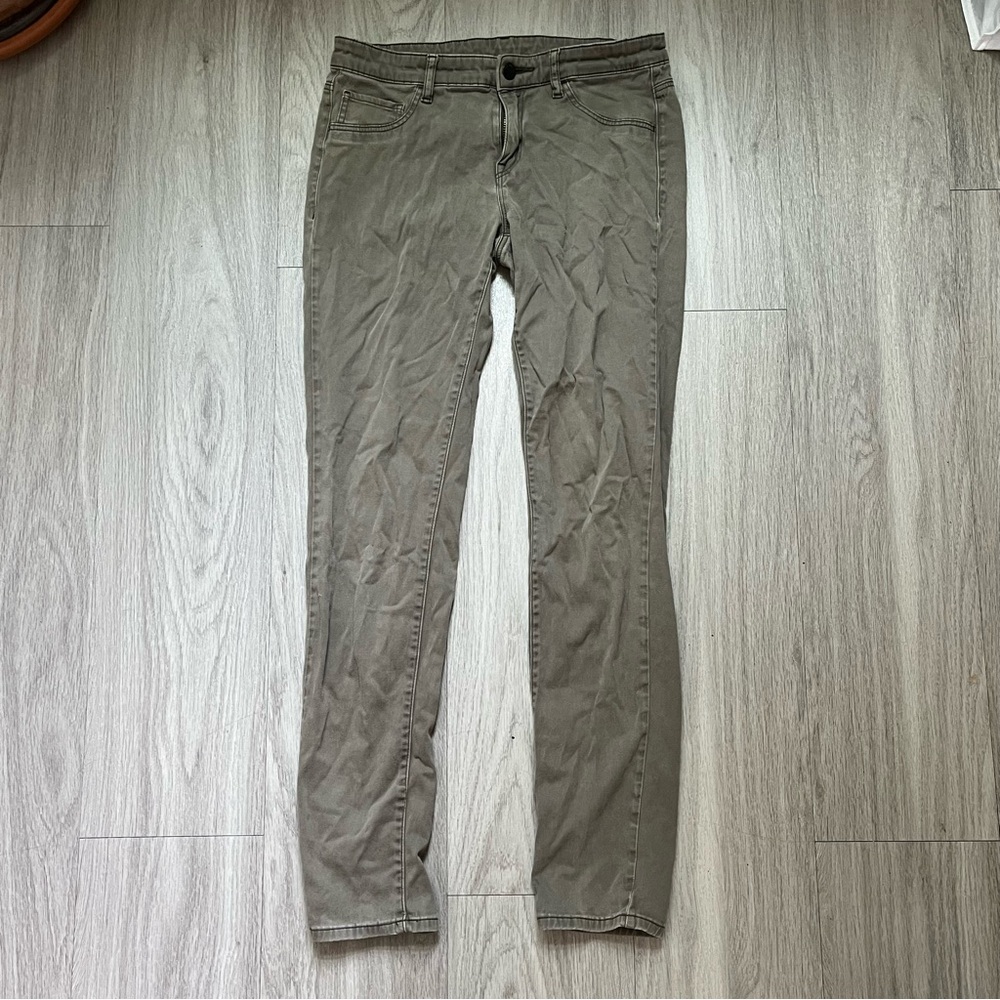 Uniqlo Khaki Soft Skinny Jeans